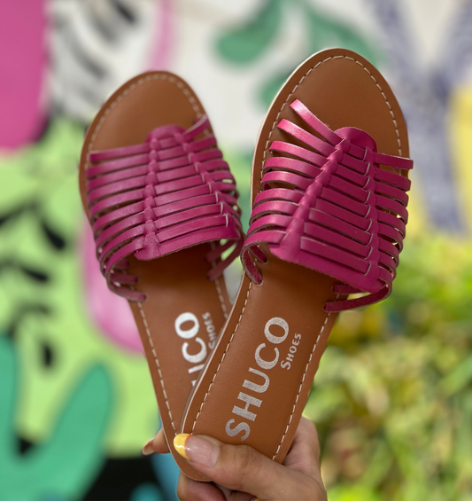 HANA FUSCHIA FLAT SANDAL