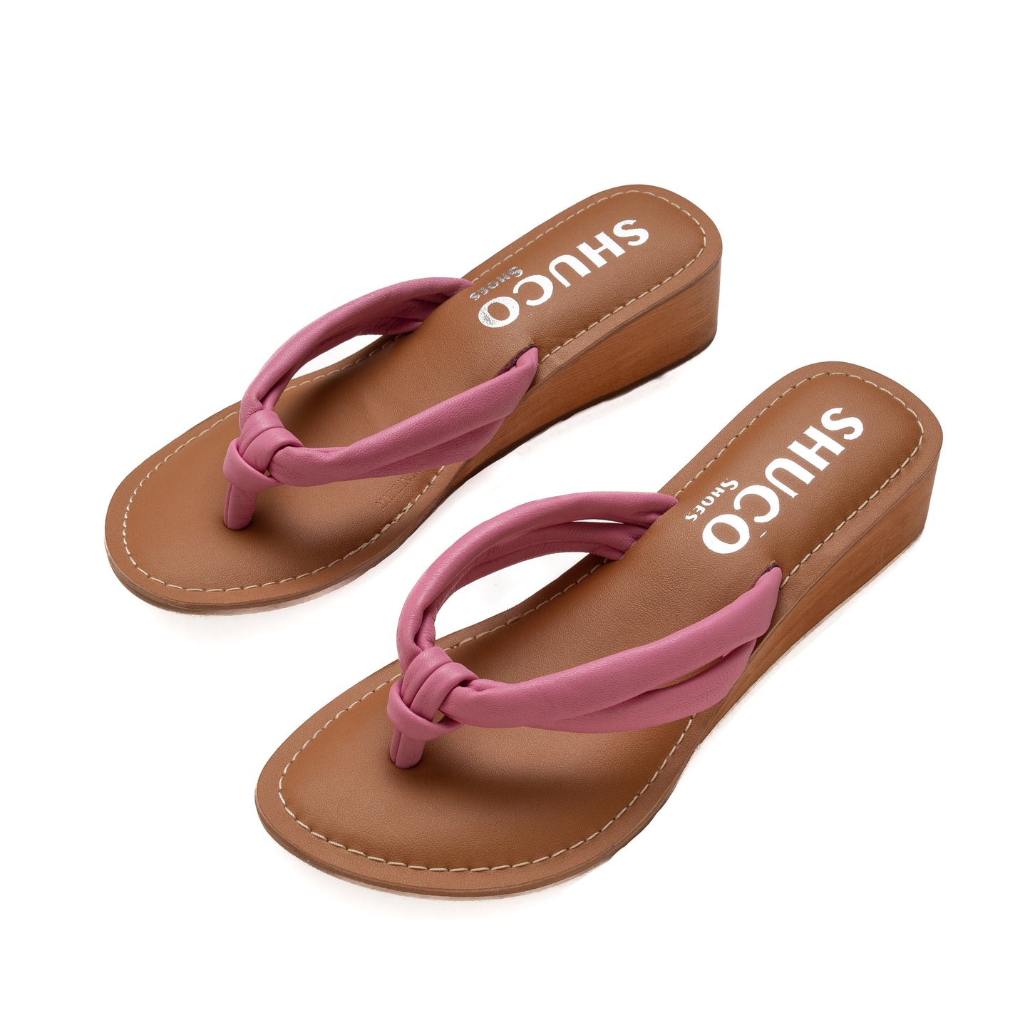 MILLY BUBBLEGUM WEDGE HEEL SANDAL