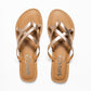 LUCY ROSEGOLD FLAT SANDAL