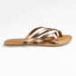 LUCY ROSEGOLD FLAT SANDAL