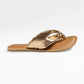 EMMY ROSEGOLD FLAT SANDAL