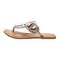 ELIZA SILVER FLAT SANDAL