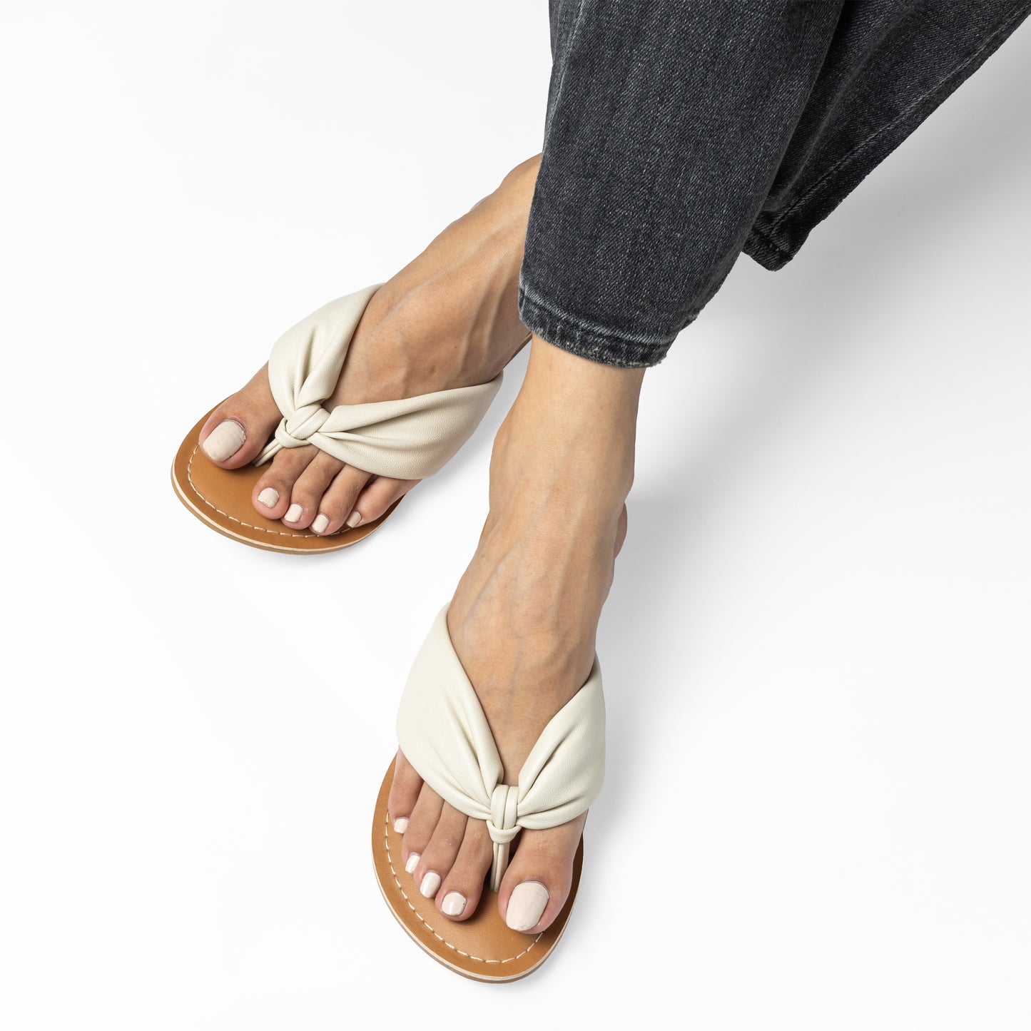 EMMY BEIGE FLAT SANDAL