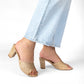 LUNA NUDE DENIM HEEL SANDAL