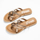 LUCY ROSEGOLD FLAT SANDAL