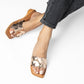 LESLIE ROSEGOLD WEDGE HEEL SANDAL