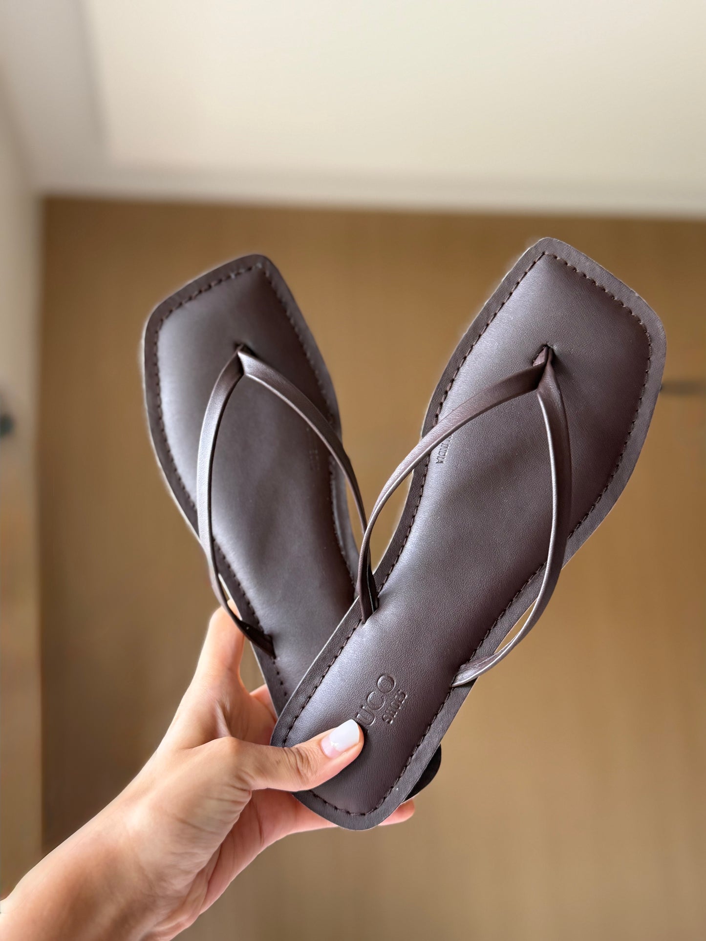 CIARA COFFEE BROWN FLAT SANDAL