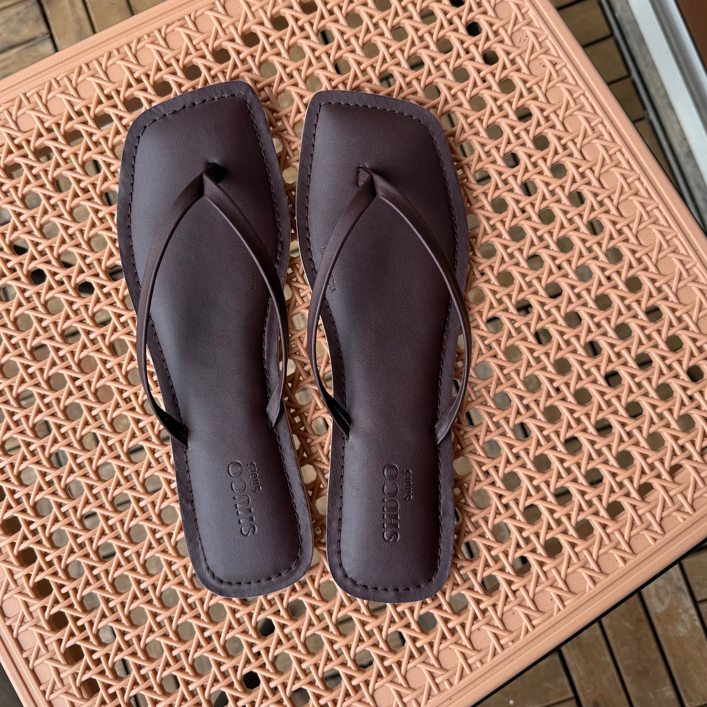 CIARA COFFEE BROWN FLAT SANDAL