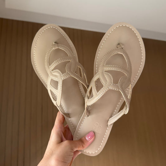 ELIZA NUDE FLAT SANDAL