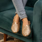 LILY GOLD FLAT WOVEN MULE