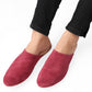 ABBY BURGANDY SUEDE FLAT MULE