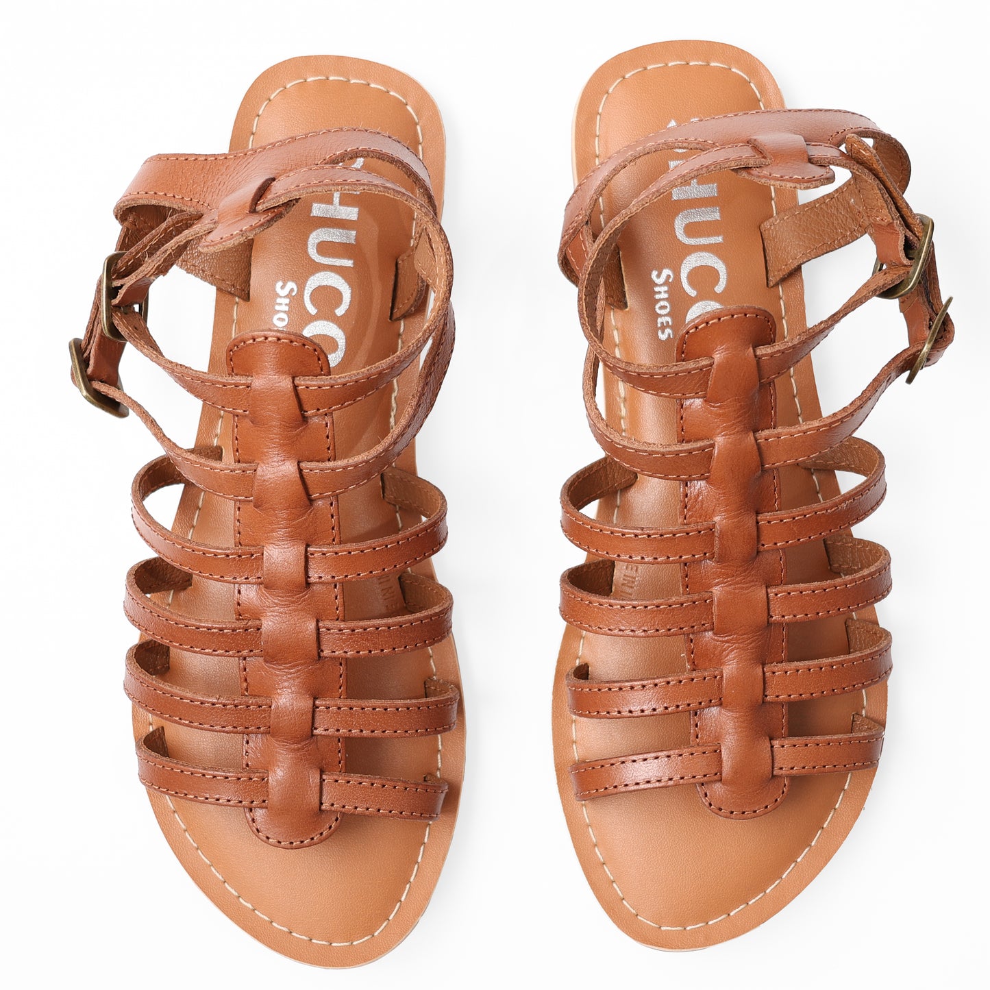 CORA TAN FLAT SANDAL