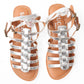 CORA SILVER FLAT SANDAL