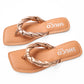 MAYA ROSEGOLD FLAT SANDAL