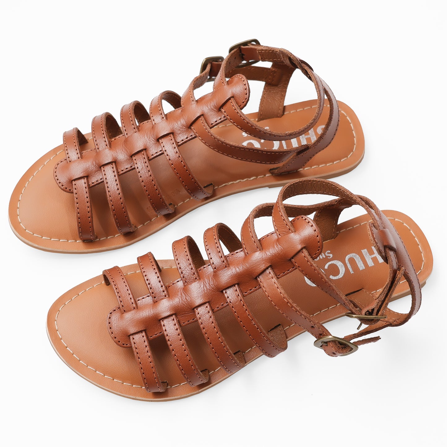 CORA TAN FLAT SANDAL