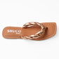 MAYA ROSEGOLD FLAT SANDAL