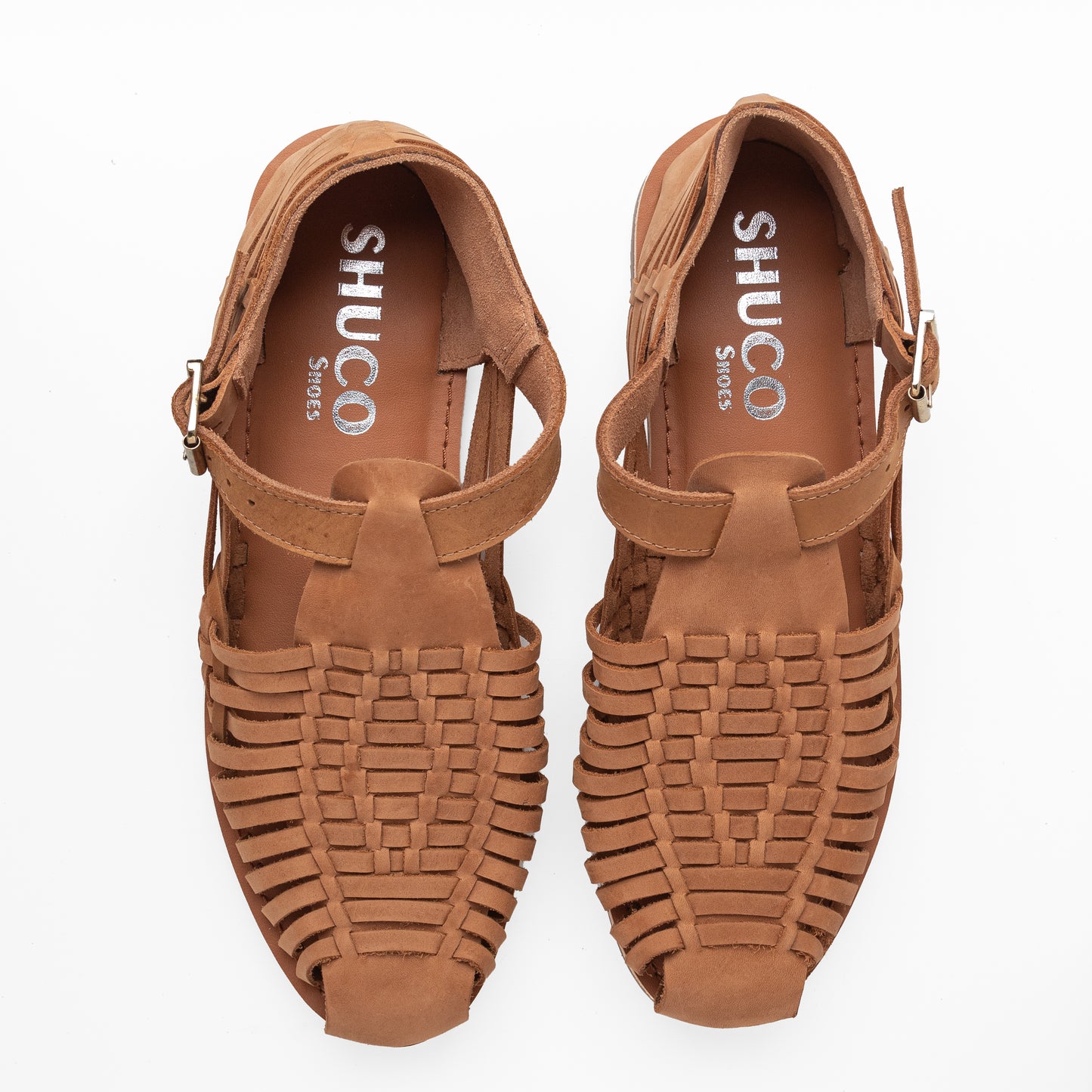 VICTOR TAN NUBUCK FLAT SANDAL