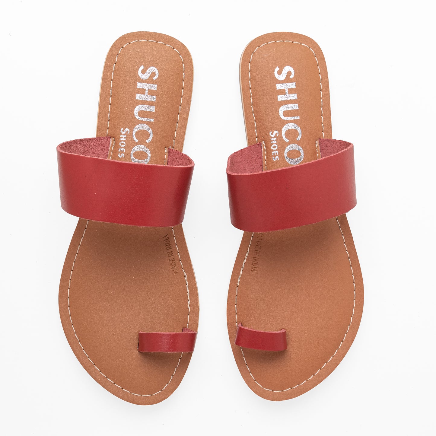 DEMI RED FLAT SANDAL