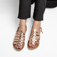 CARLY ROSEGOLD FLAT SANDAL