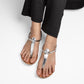 ALMA SILVER FLAT SANDAL