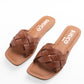 LEA TAN FLAT SANDAL