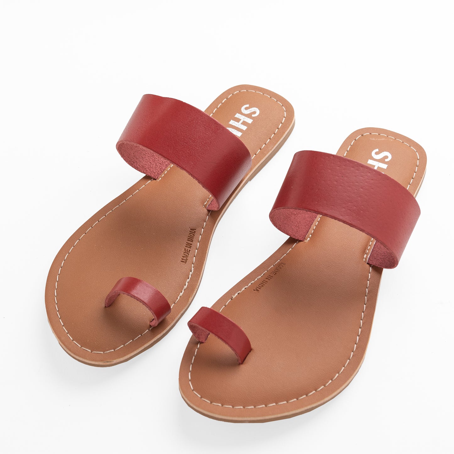 DEMI RED FLAT SANDAL