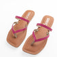 IRIS FUSCHIA FLAT SANDAL