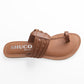 VALDA TAN FLAT SANDAL