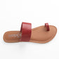 DEMI RED FLAT SANDAL