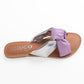 BELLA LILAC/SILVER FLAT SANDAL