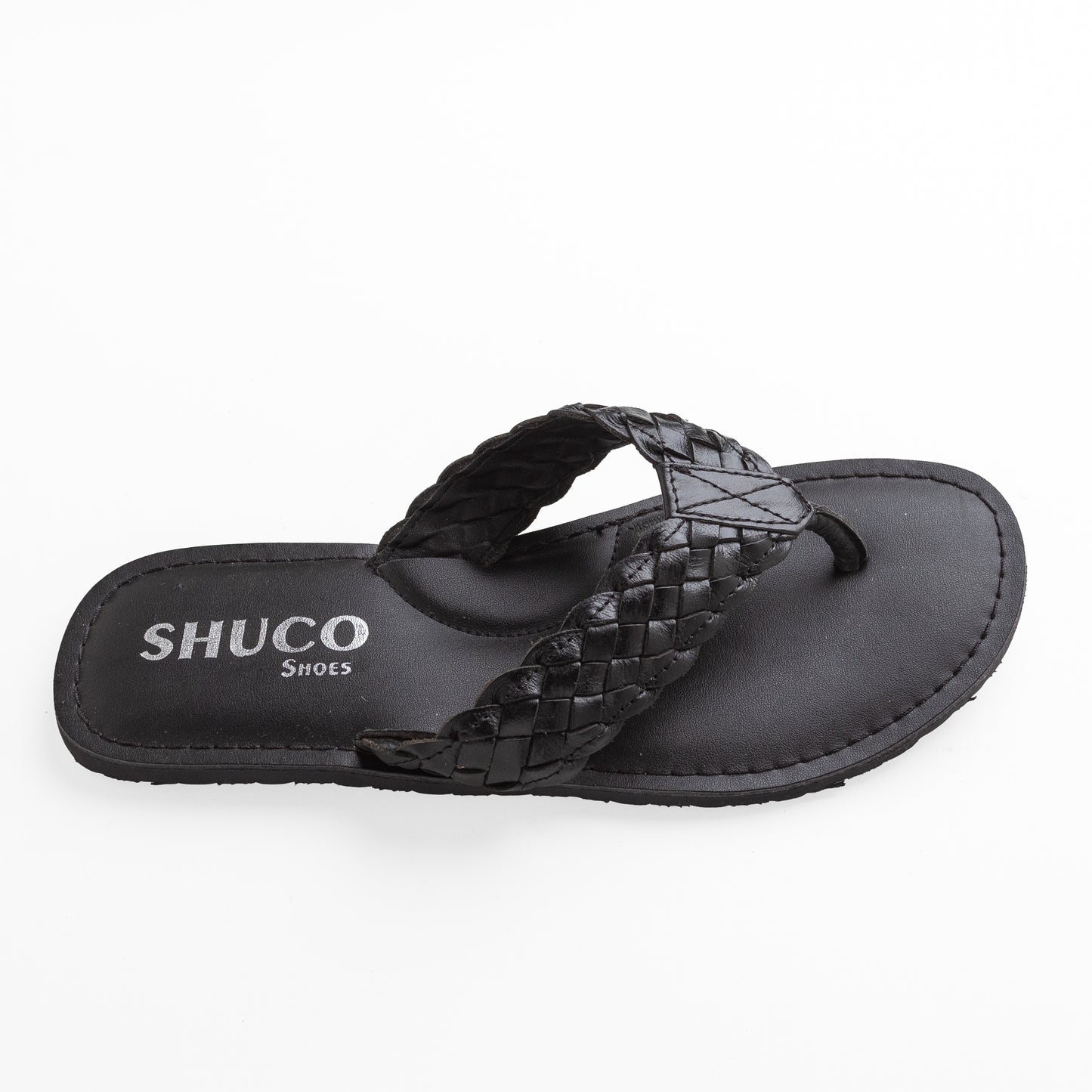 APOLLO BLACK FLAT SANDAL