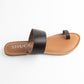 DEMI DARK BROWN FLAT SANDAL