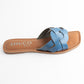 LEA BLUE FLAT SANDAL