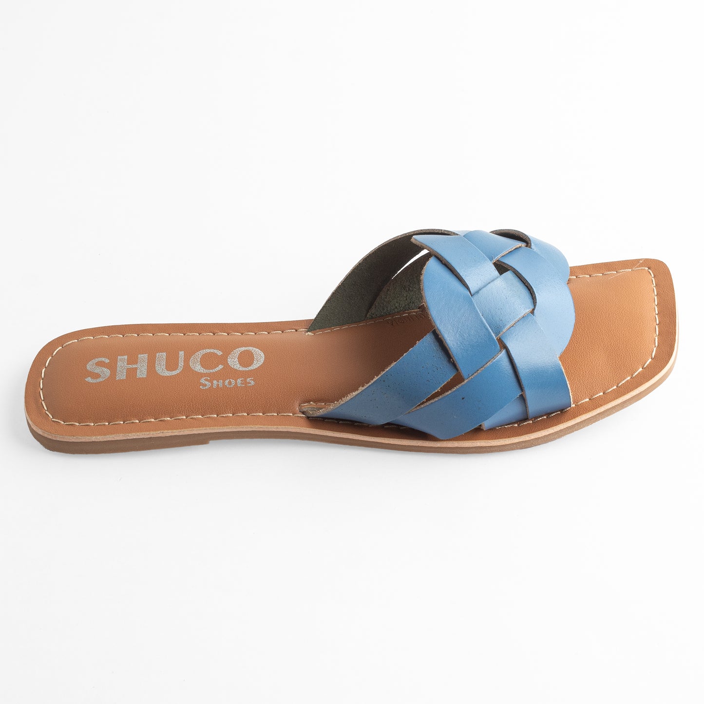 LEA BLUE FLAT SANDAL