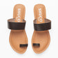 DEMI DARK BROWN FLAT SANDAL