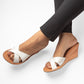 BREZA WHITE WEDGE HEEL SANDAL