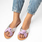 BELLA LILAC/SILVER FLAT SANDAL