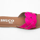 LEA NEON PINK FLAT SANDAL