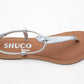 ALMA SILVER FLAT SANDAL