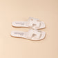 KELLY WHITE FLAT SANDAL