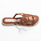 ELIZA TAN FLAT SANDAL