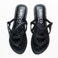 ELIZA BLACK FLAT SANDAL