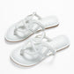 ELIZA WHITE FLAT SANDAL