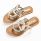 ELIZA GOLD FLAT SANDAL