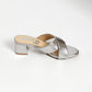 LINDA SILVER HEEL SANDAL