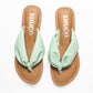 EMMY PISTA GREEN FLAT SANDAL