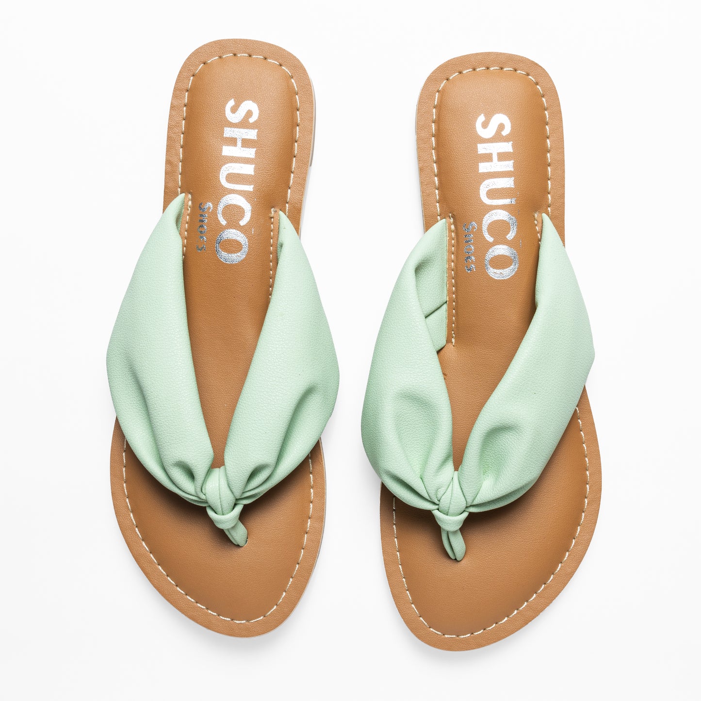 EMMY PISTA GREEN FLAT SANDAL