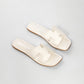 KELLY WHITE FLAT SANDAL