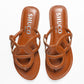 ELIZA TAN FLAT SANDAL