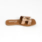 KELLY ROSEGOLD FLAT SANDAL